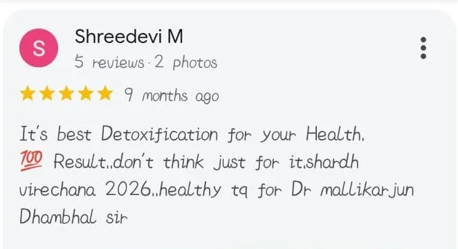 Google review from Shreedevi M